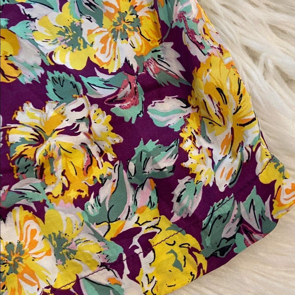 Zara The Bianca Bermuda Multicolor Floral size XS brand new inseam 10”waist 26” - Picture 11 of 12